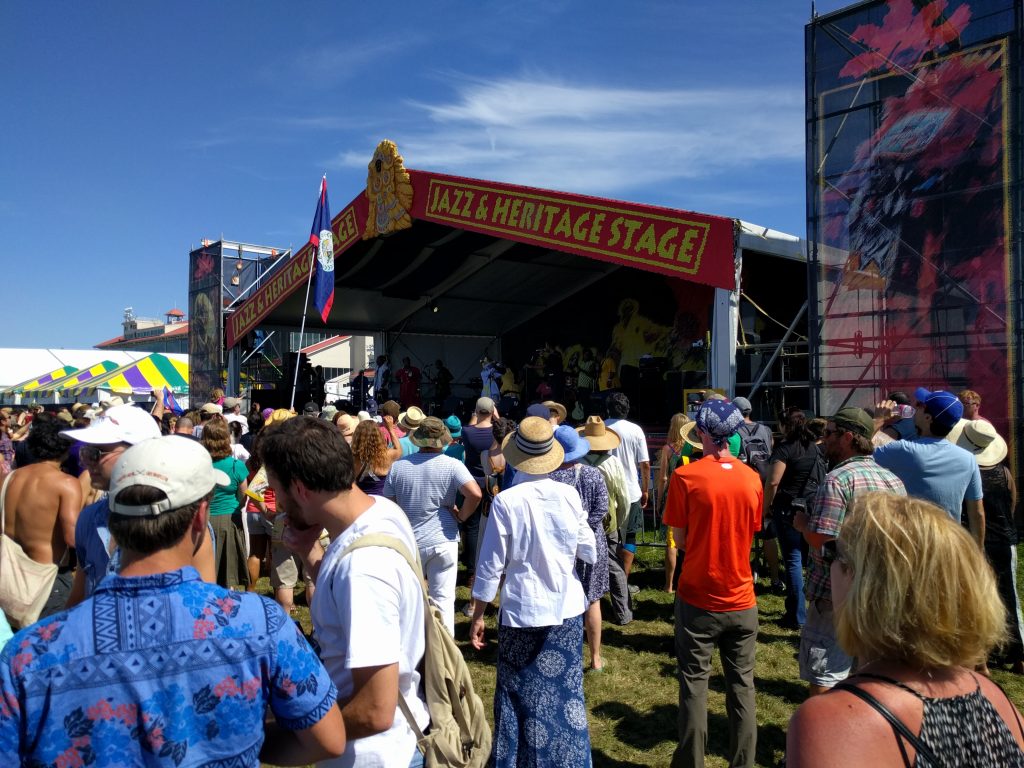 One of the only "PG" or blog-appropriate pics from JazzFest. 